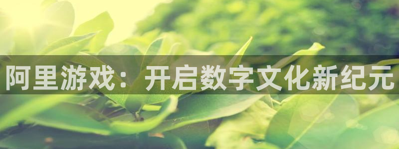 壹号app官网版下载：阿里游戏：开启数字文化新纪元